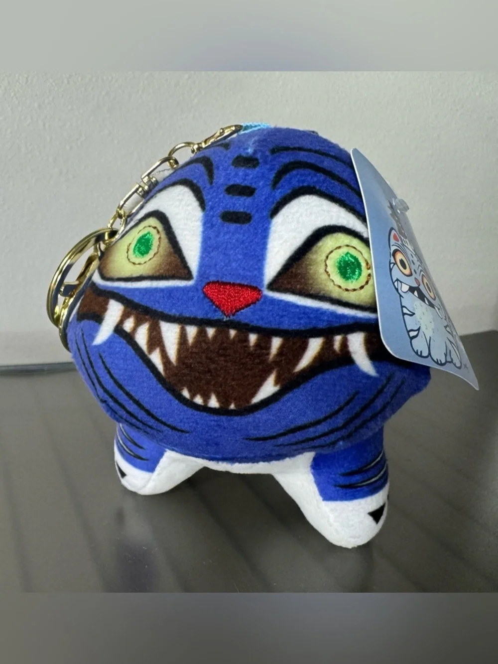 K-pop demon hunters derpy tiger plush keychain bag charm Huntrix keychain - Picture 2 of 5